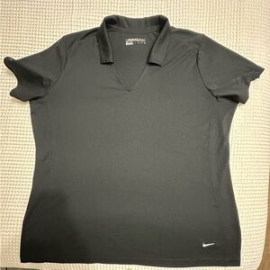 Nike Dri-Fit Black Johnny CollarShort Sleeve Tee -never worn